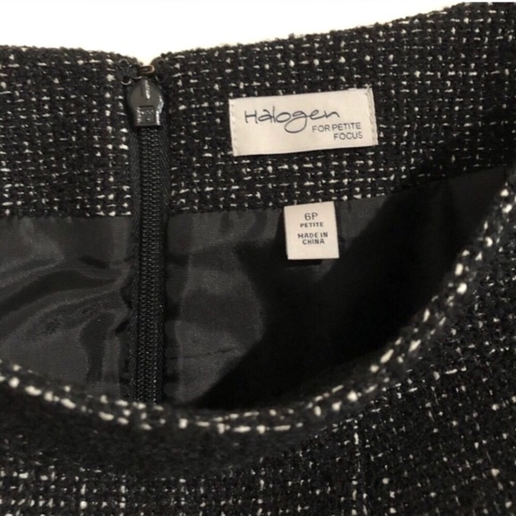 Halogen | Vintage Tweed 💟 Skirt - Picture 3 of 6